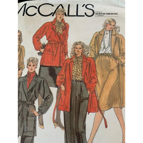McCall's Misses Coat Jacket Skirt Pant Sewing Pattern Sz 20 8335 - Uncut - Picture 4 of 9